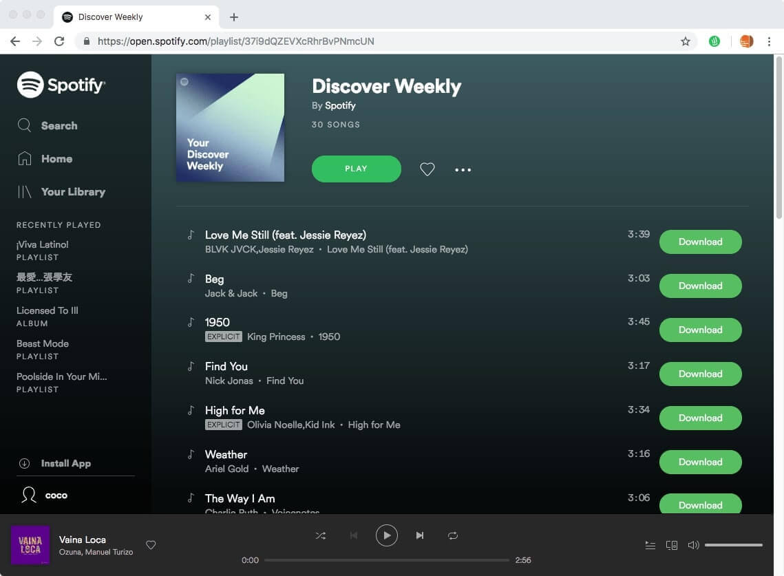Scaricare Spotify in MP3 con un'estensione di Chrome