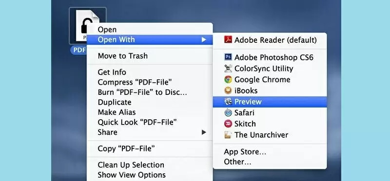 在Mac 電腦上預覽運行PDF 檔案