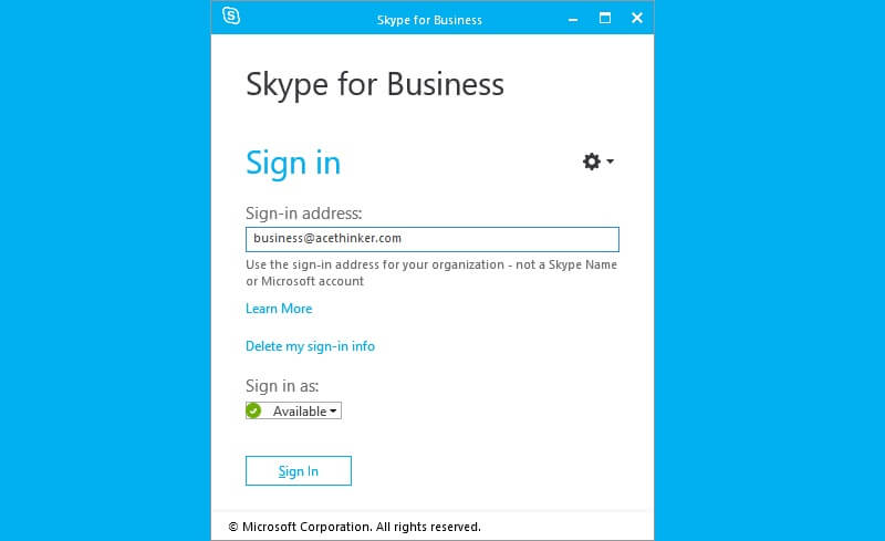 下載並安裝Skype for Business